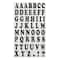 12 Packs: 51 ct. (612 total) 1" Black Alphabet Iron-On Transfers by Make Market®